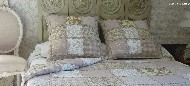 couvre lit en boutis romantique