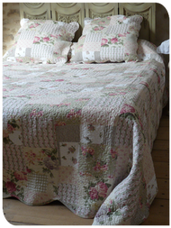 couvre-lit boutis mod�le pastel